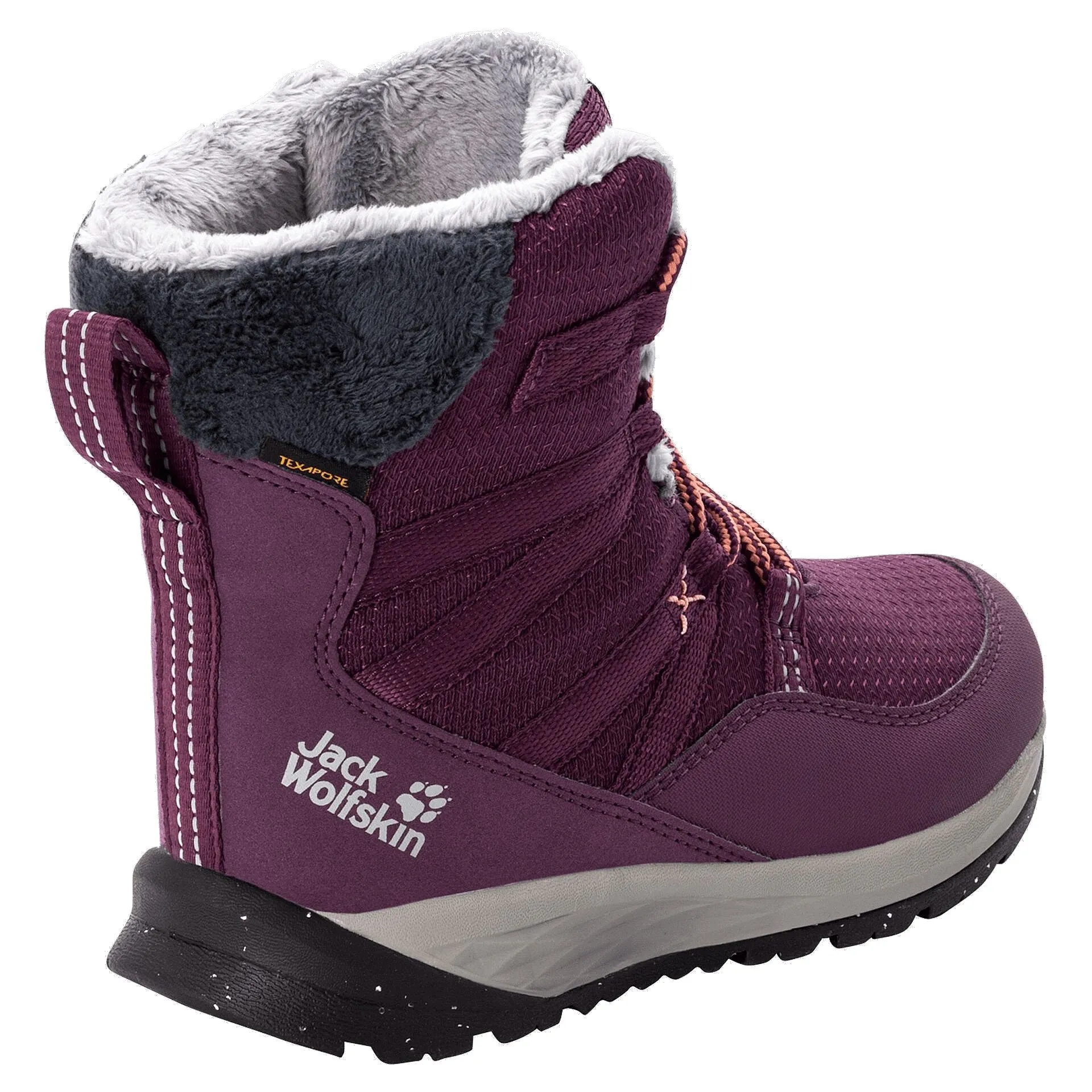 zapatos Jack Wolfskin Polar Wolf Texapore High - Purple/Coral - girl´s