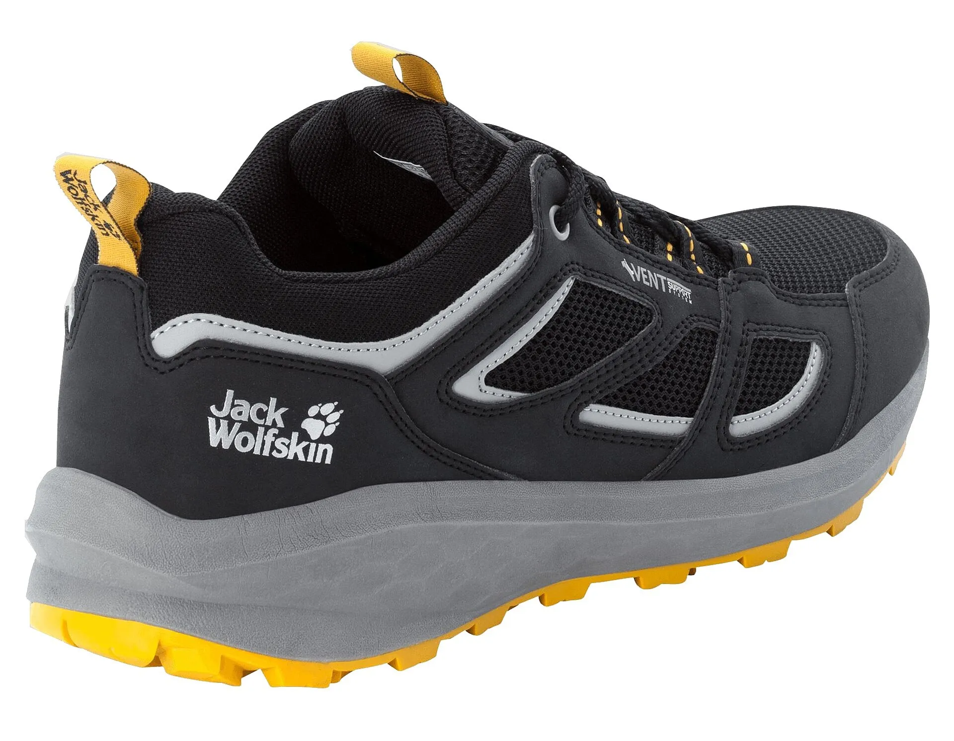 zapatos Jack Wolfskin Vojo 3 Vent Low M - Phantom/Burly Yellow XT - men´s