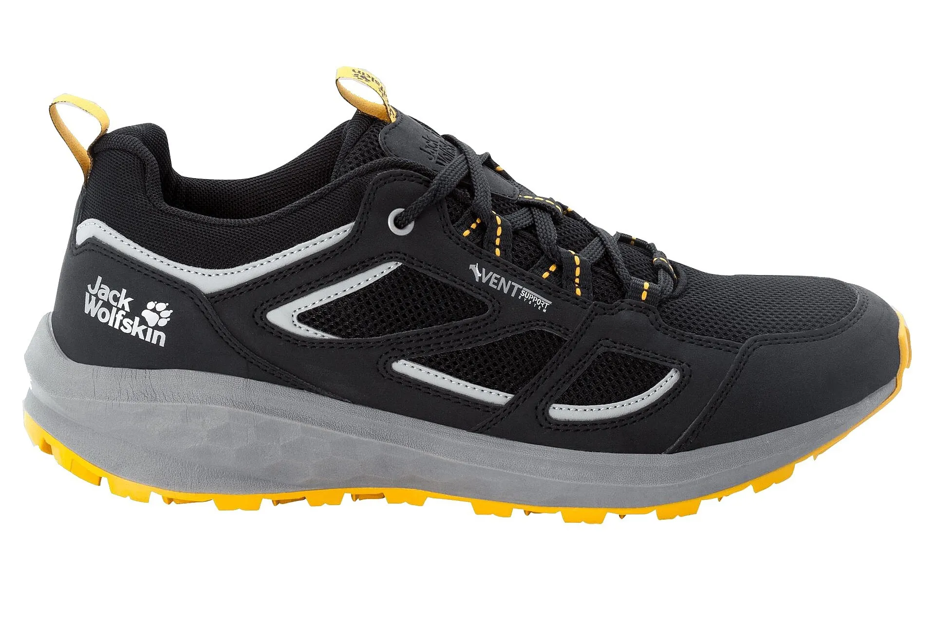 zapatos Jack Wolfskin Vojo 3 Vent Low M - Phantom/Burly Yellow XT - men´s